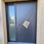 porte entrée aluminium moderne